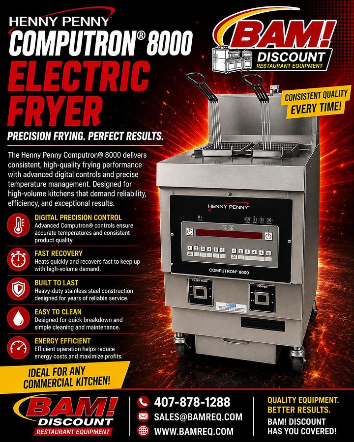 Used Henny Penny Computron 8000 Commercial Electric Fryer