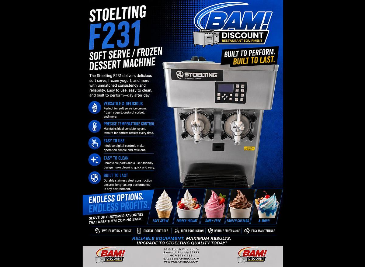 Used Stoelting F231 Twin Flavor Soft Serve / Frozen Dessert Machine