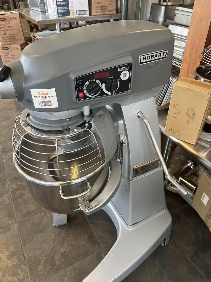 Used Hobart H600 60 Qt Commercial Planetary Mixer w/ Bowl, Hook, Whip & Paddle