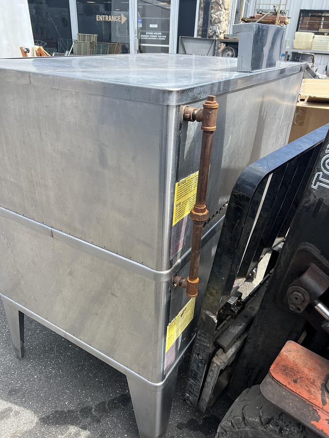 Refurbished Blodgett 961 Double Stack Natural Gas Deck Oven 
