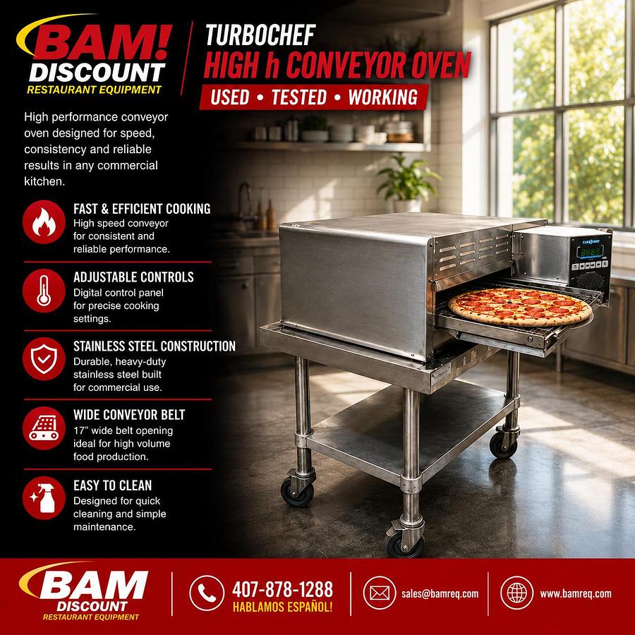 Used TurboChef High h Conveyor Oven