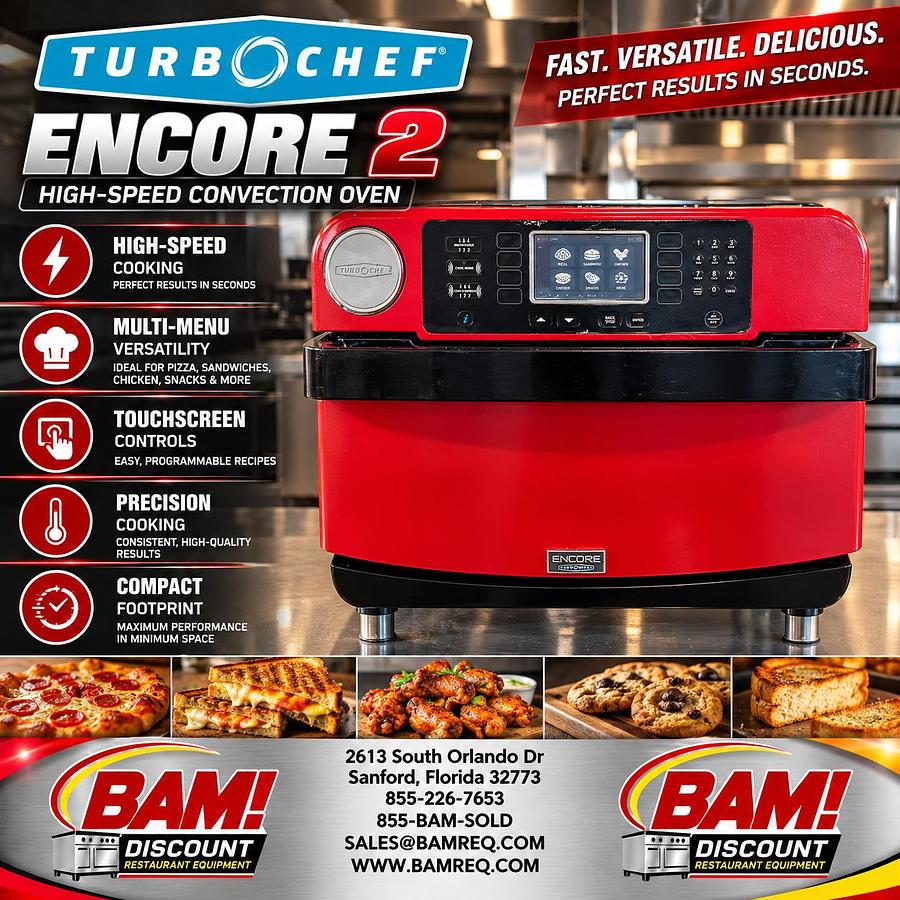 Refurbished TurboChef Encore 2 High-Speed Commercial Oven – Rapid Cook Countertop Oven