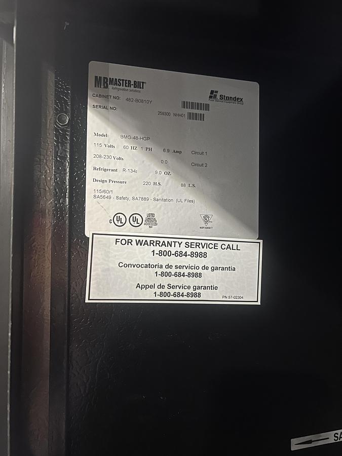 Refurbished Master-Bilt 2 Door Glass Merchandiser Commercial Refrigerator Reach-In Cooler