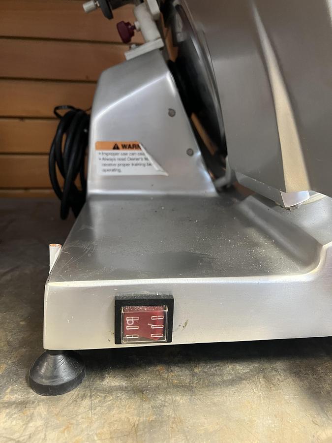 Used Berkel Commercial Manual Gravity Feed Meat Slicer – Heavy Duty Deli Slicer