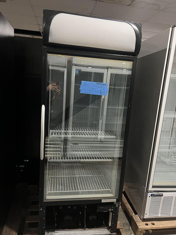Refurbished Minus Forty Single Glass Door Commercial Display Freezer Merchandiser Upright