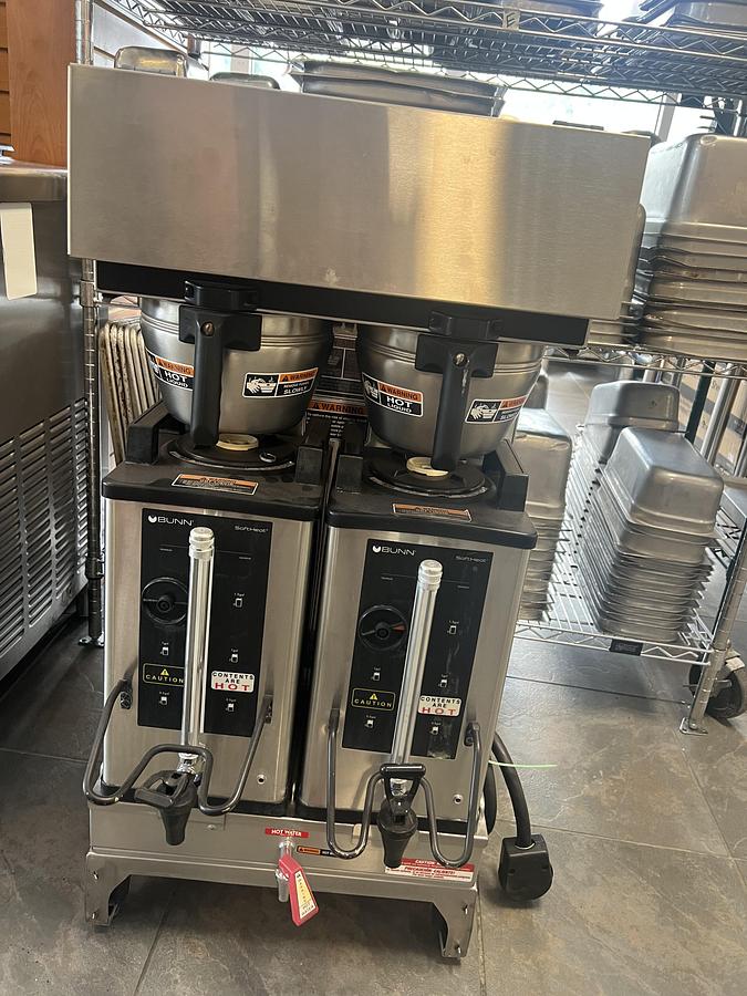Used Bunn SoftHeat® Dual Coffee Brewer Commercial Coffee Machine – Dual Brewing System – Tested & Working