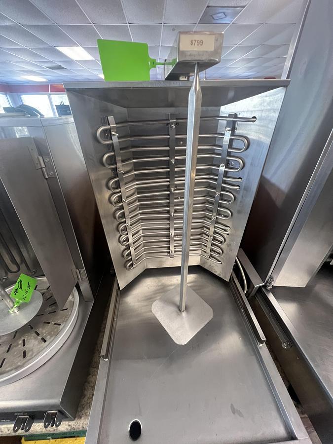 Used Commercial Electric Gyro Broiler Shawarma Machine Rotisserie Tested Working