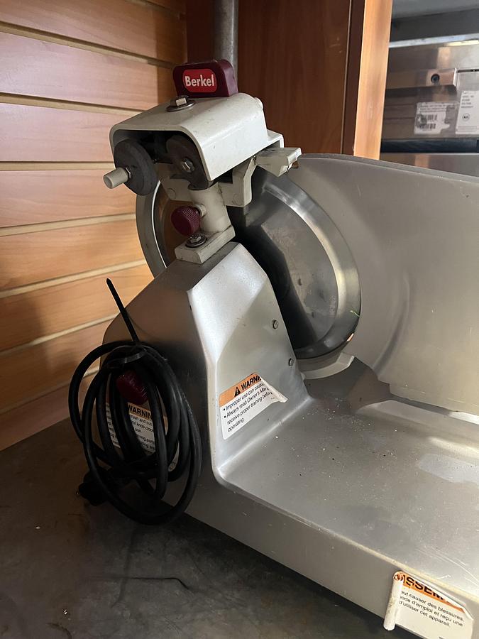 Used Berkel Commercial Manual Gravity Feed Meat Slicer – Heavy Duty Deli Slicer