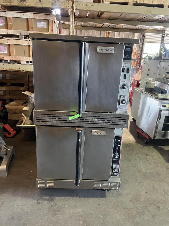 Refurbished Garland Master 200 Double Stack Commercial Gas Convection Oven Stainless Steel