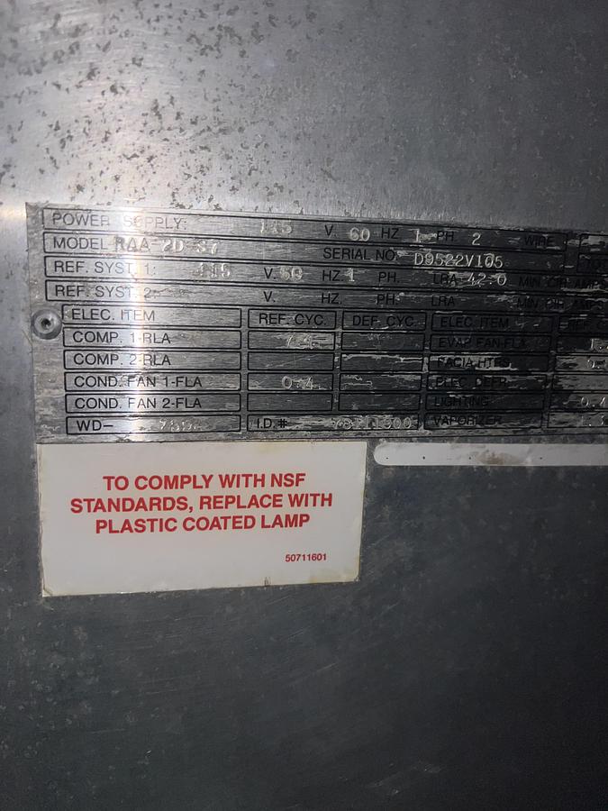 Refurbished Victory 2 Door Commercial Reach-In Refrigerator Stainless Steel Heavy Duty