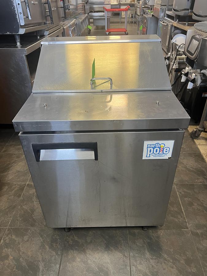 Used North Pole Refrigerated Prep Table – Commercial Stainless Steel Food Prep Station