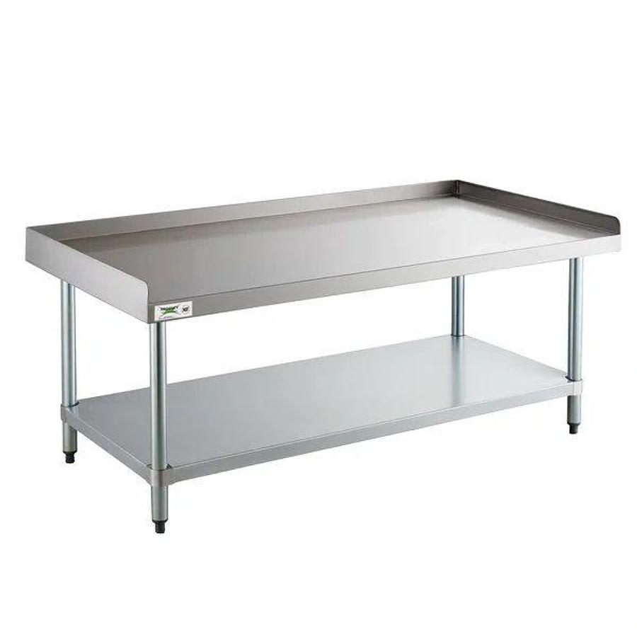 24'x 60' Stainless Steel Equipment Stand with Galvanized Undershelf