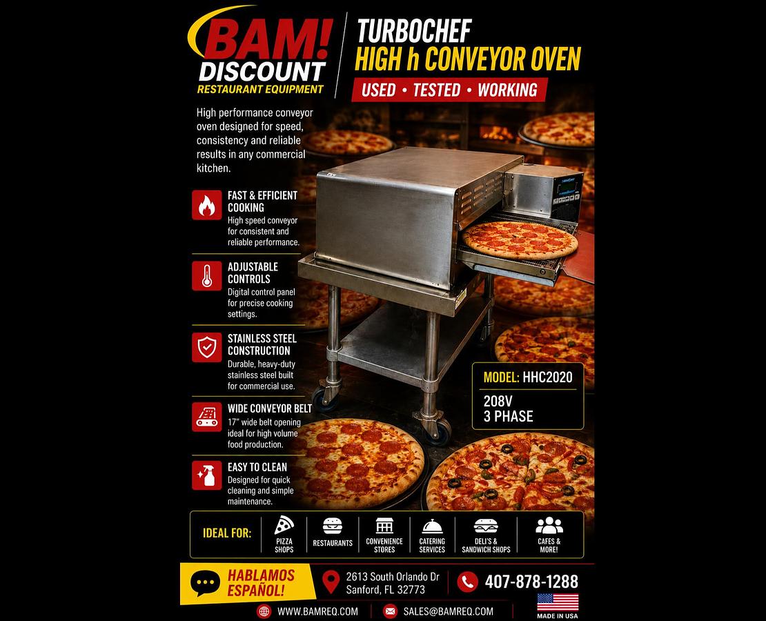 Used TurboChef High h Conveyor Oven