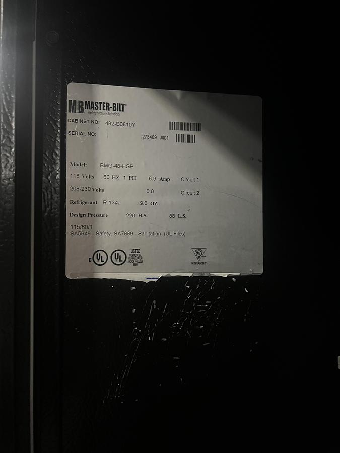 Refurbished Master-Bilt 2 Door Glass Merchandiser Commercial Refrigerator Reach-In Cooler