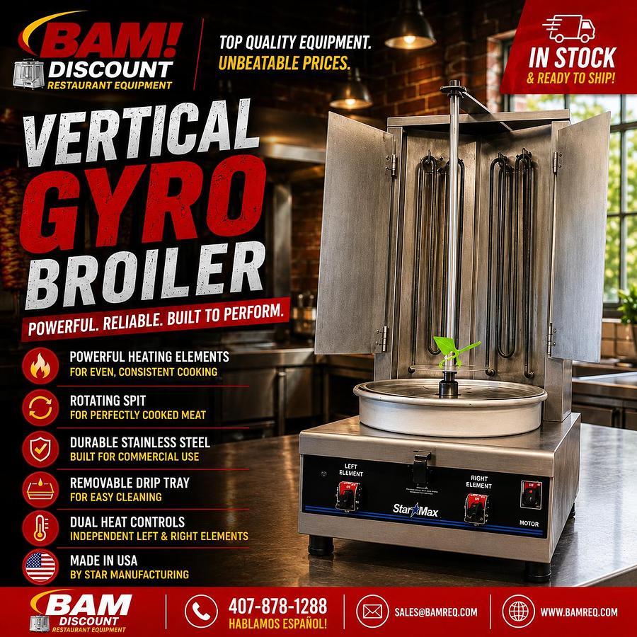 Used Star / Star-Max Vertical Gyro Broiler