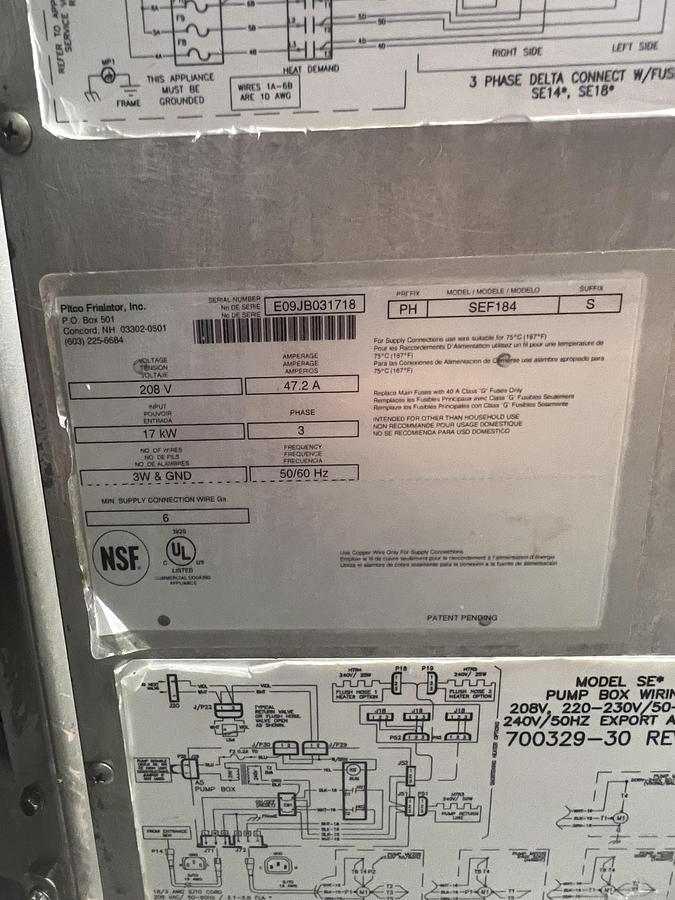 Used Pitco YR14 Commercial Gas Fryer with Giles Grease Filtration Station – Complete Frying System