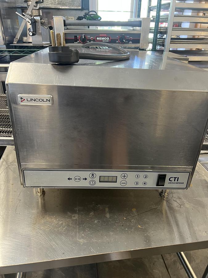 Used Lincoln CTI Commercial Conveyor Oven 51” Belt Electric Countertop Pizza Oven