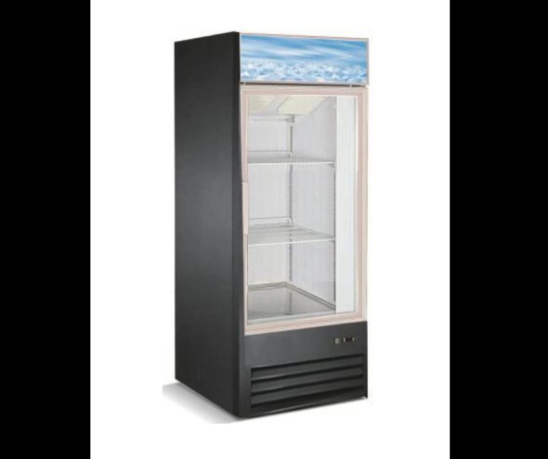 Elite Glass Single Door Freezer 8.5Cu. Ft.