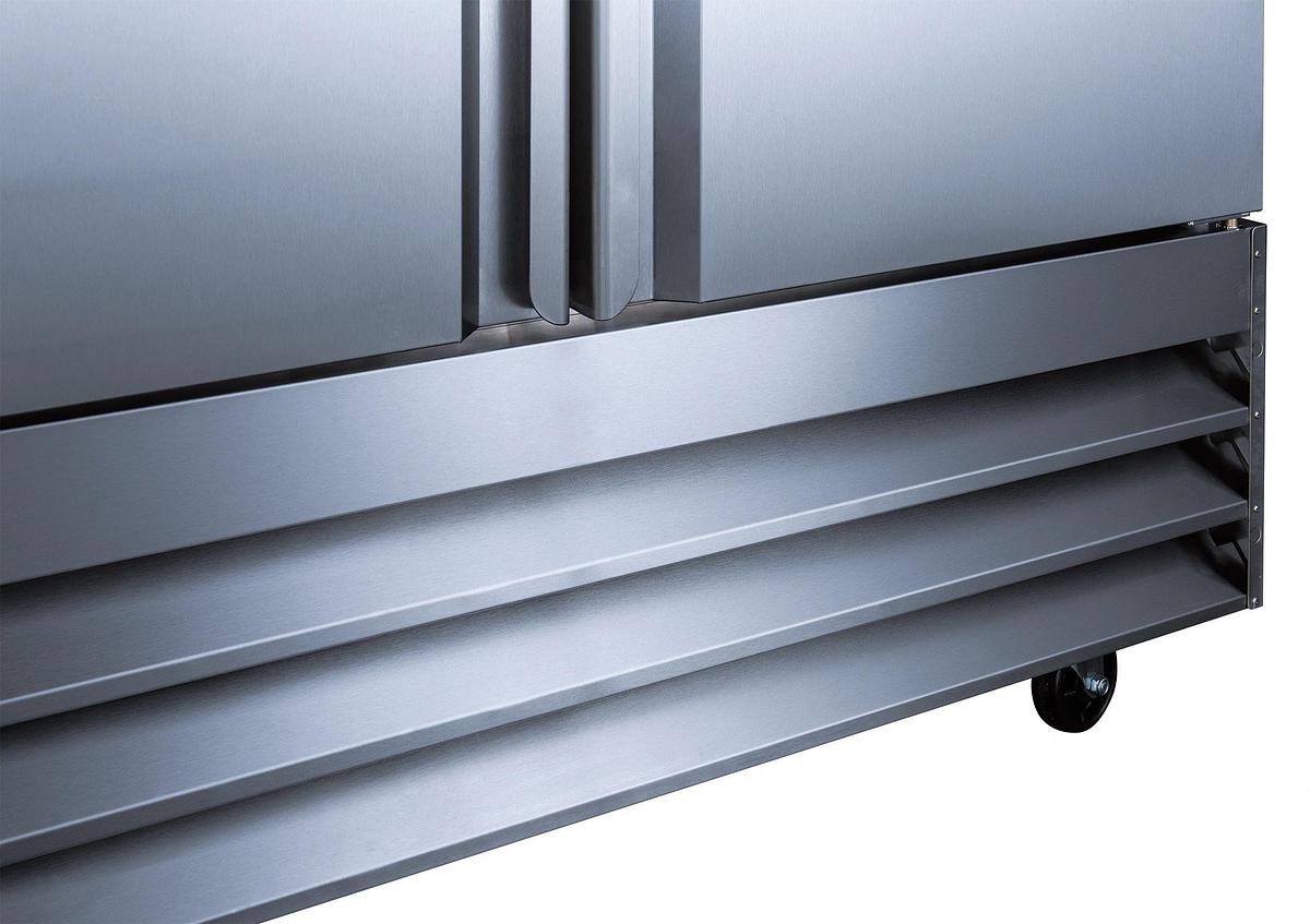 Elite Stainless Steel 2 Door Freezer