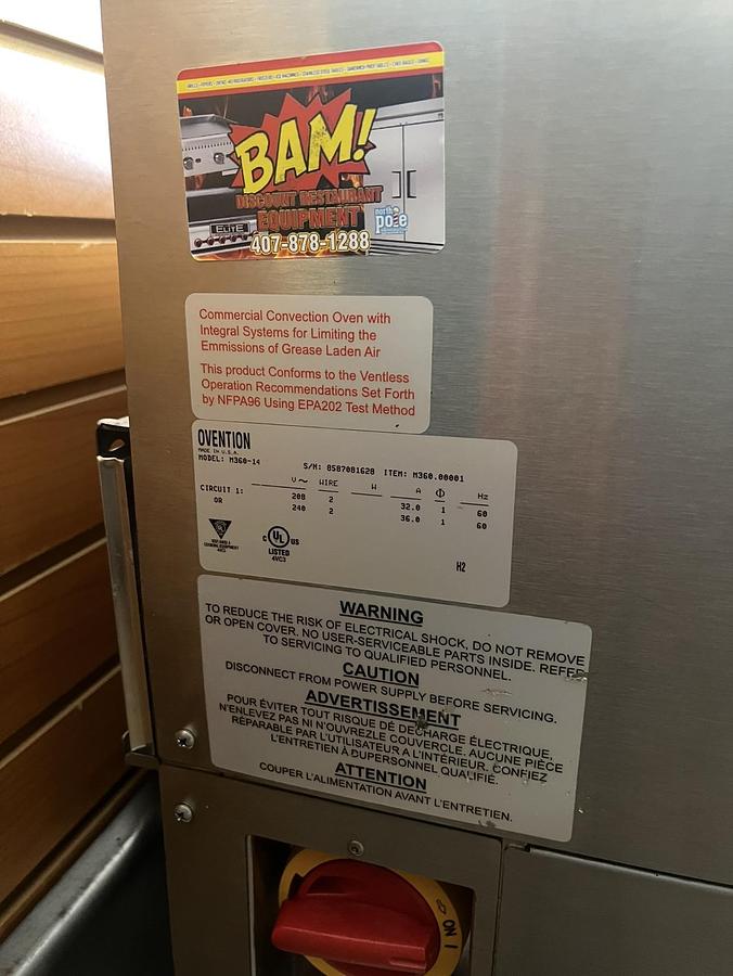 Used High-Speed Countertop Impingement Conveyor Oven
