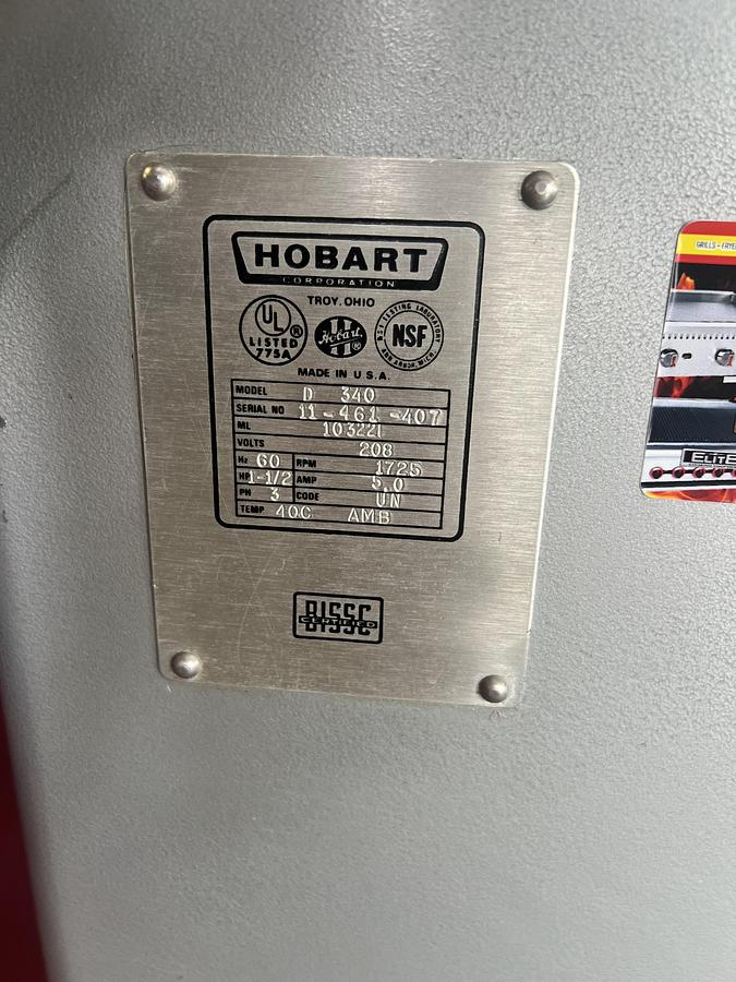 Used Hobart 20 Quart Commercial Planetary Mixer Used • Tested • Working