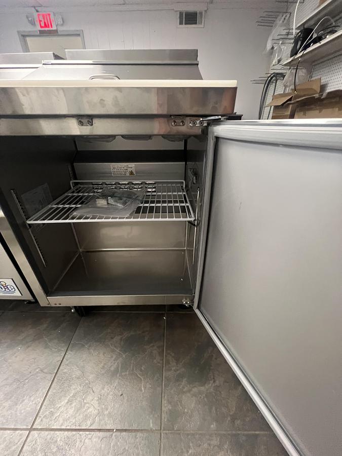 Elite 27" Refrigerated Sandwich Prep Table – 1 Door Commercial Prep Refrigerator