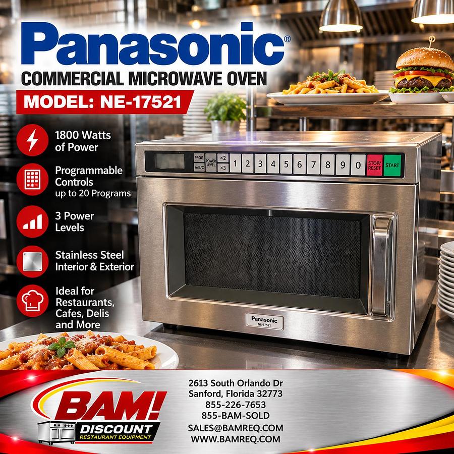 Refurbished Panasonic NE-17521 Commercial Microwave Oven 