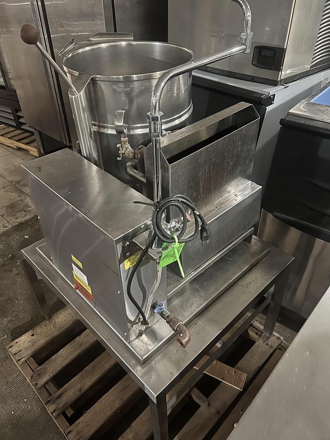 Refurbished Groen 40 Qt Natural Gas Tilting Steam Jacketed Kettle Commercial Restaurant