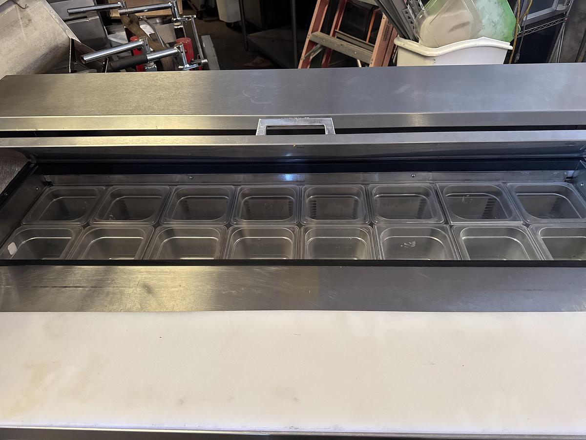 Used Fagor 60" Two Door Refrigerated Sandwich Prep Table – Stainless Steel