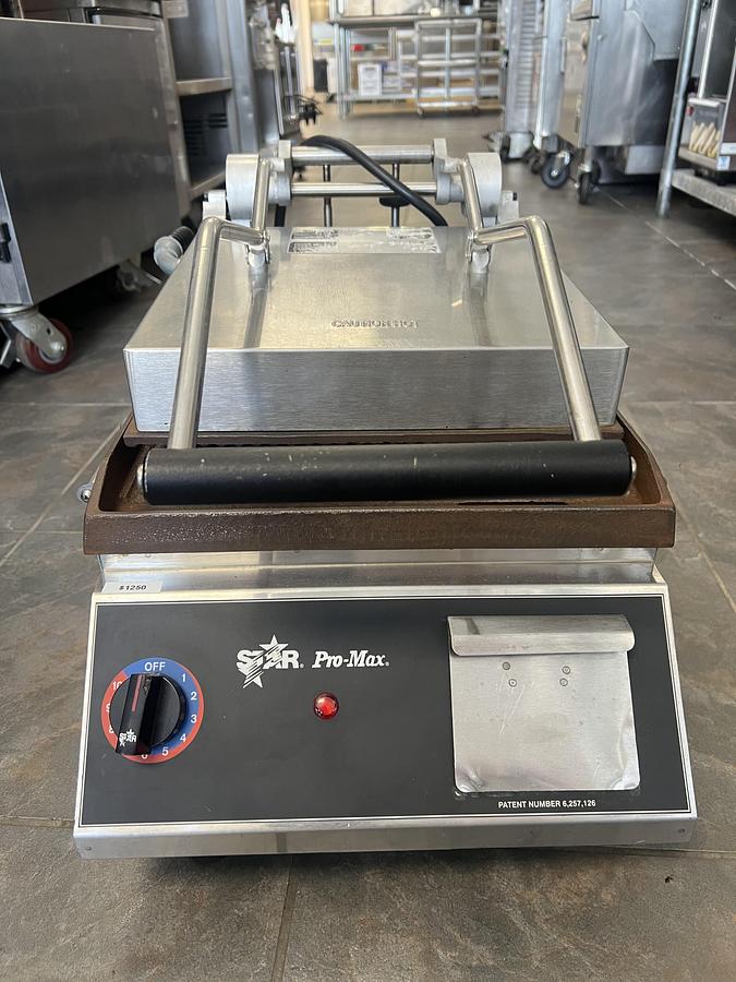 Used Star Pro-Max Commercial Panini Press / Sandwich Grill – Heavy Duty Countertop – Tested