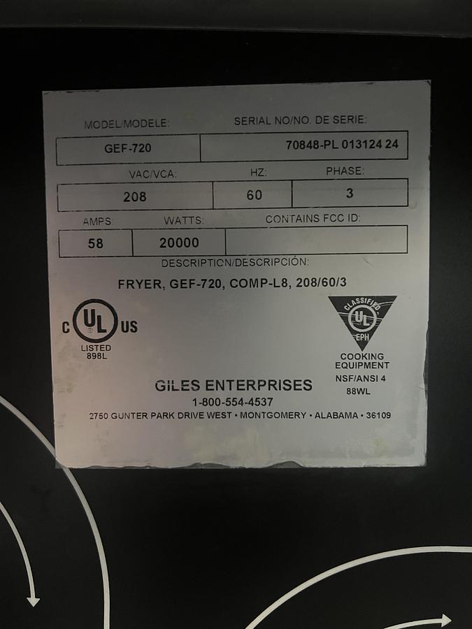 Refurbished 2024 Giles Commercial Pasta Cooker Electric Digital Controls Stainless Steel