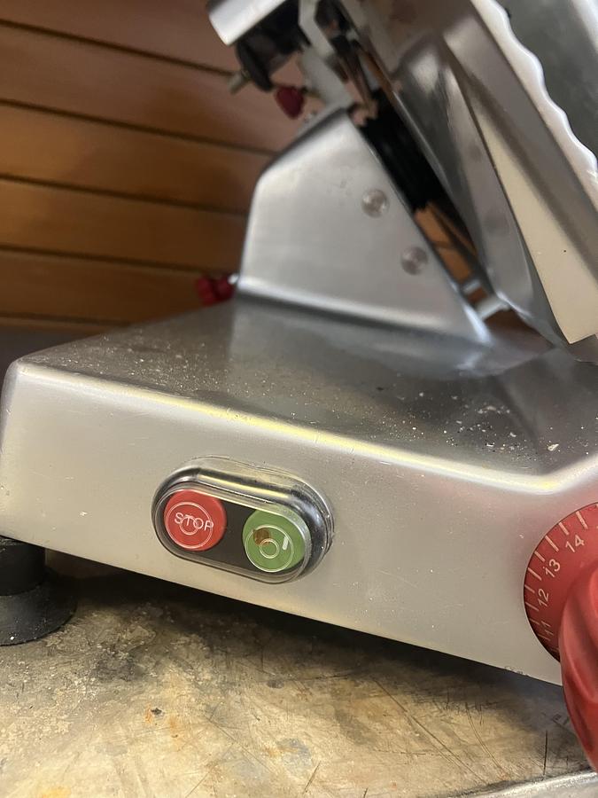 Used Commercial Manual Gravity Feed Meat & Cheese Slicer