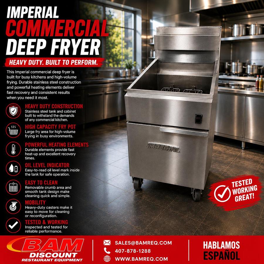 Used Imperial Electric Deep Fryer