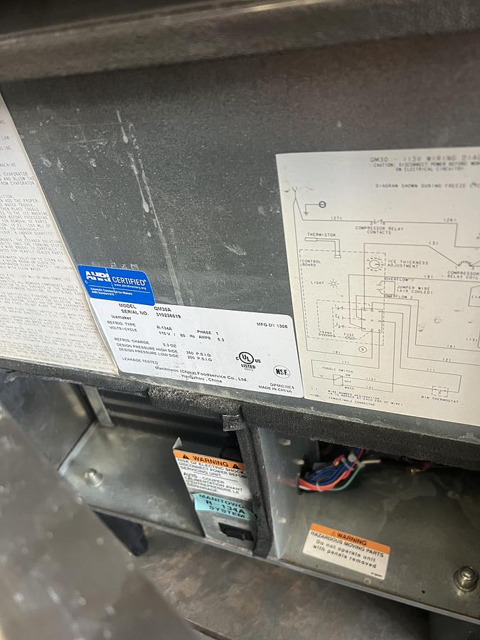 Used Manitowoc Commercial Undercounter Ice Machine