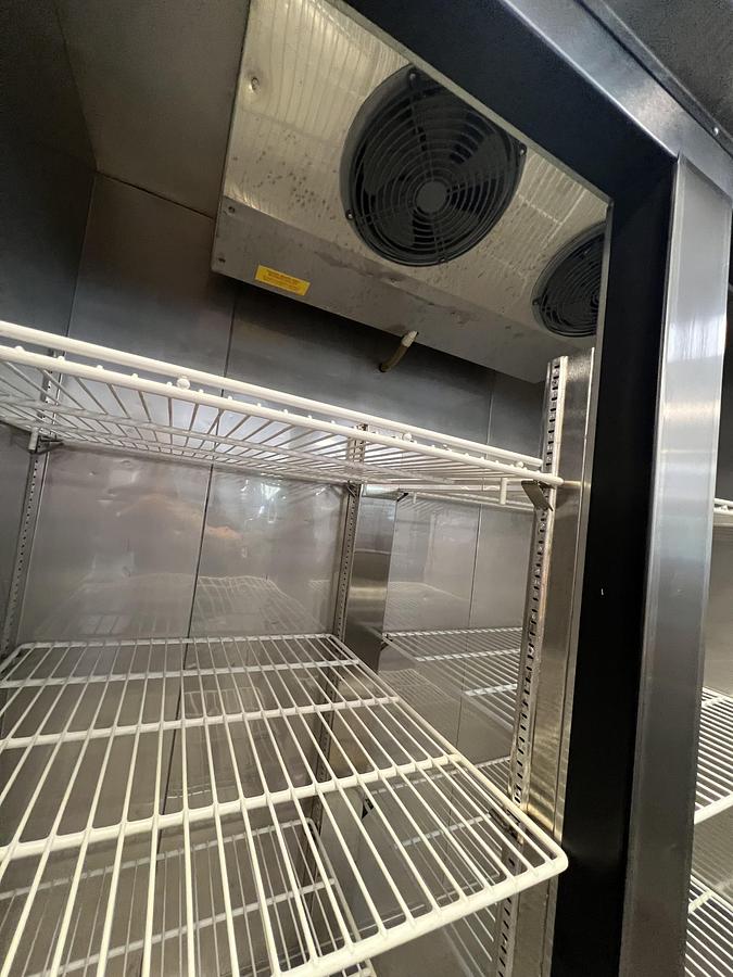 Used Asber Two Door Reach-In Refrigerator – Commercial Upright Refrigerator – Stainless Steel – 115V