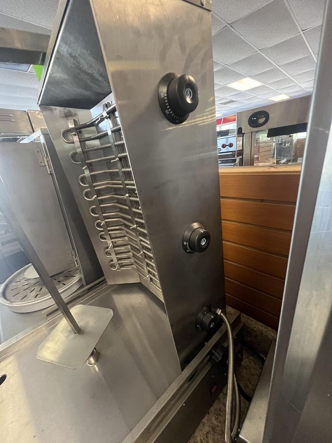 Used Commercial Electric Gyro Broiler Shawarma Machine Rotisserie Tested Working