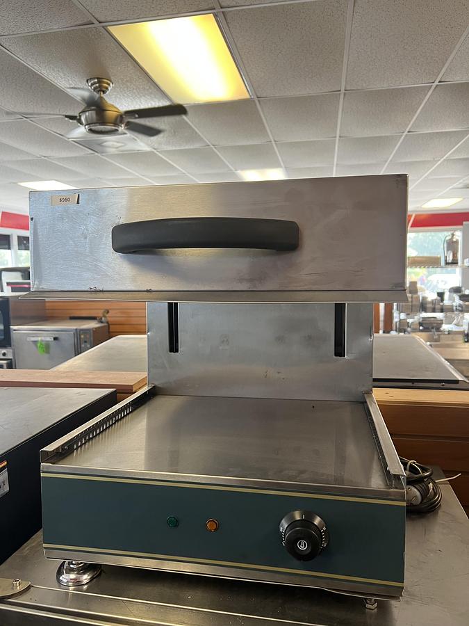 Used Commercial Countertop Cheese Melter Salamander Broiler Adjustable Heat 120V