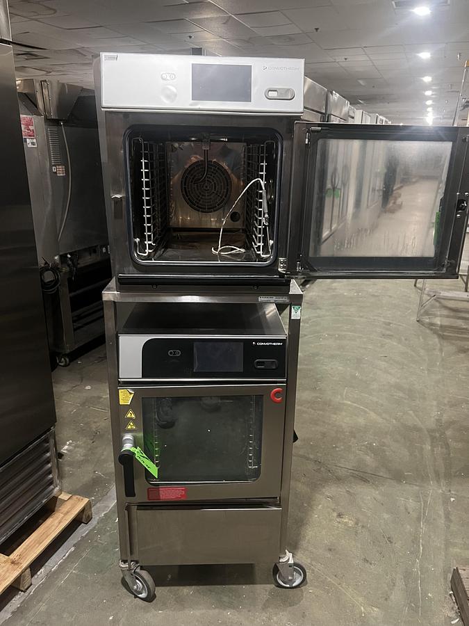 Refurbished Convotherm Double Stack Commercial Combi Oven Steamer Touchscreen on Stand