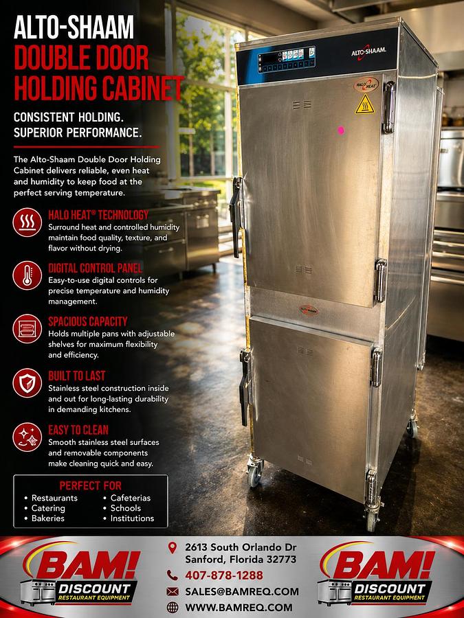Used Alto-Shaam Double Door Heated Holding Cabinet