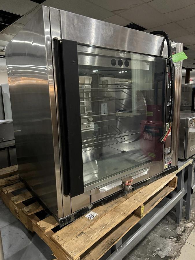 Refurbished BKI VGG-8-F-PT Rotisserie Oven, Pass-Thru, Electric, Single Deck