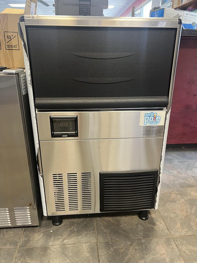 North Pole 270 lb Commercial Nugget Ice Machine – Undercounter – Stainless Steel – 115V