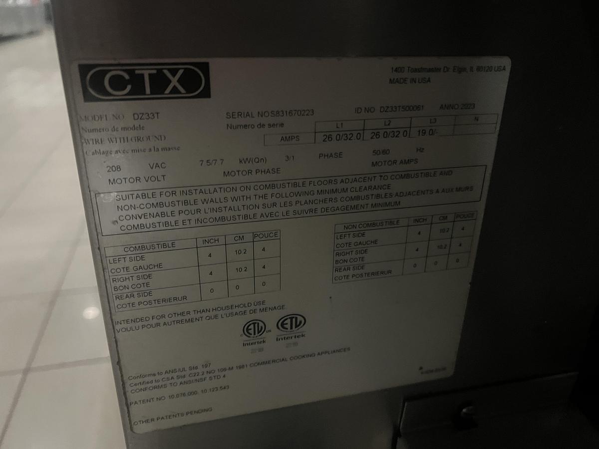 Used Middleby Marshall CTX Double Stack High-Speed Conveyor Oven – Touchscreen Controls – Commercial Pizza Oven