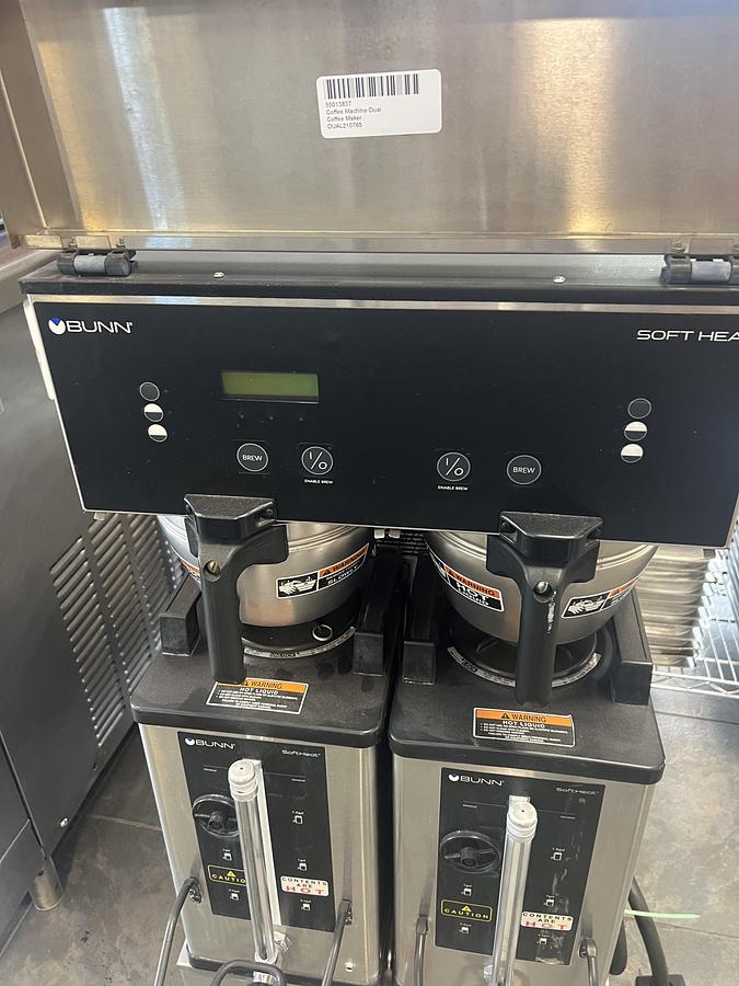 Used Bunn SoftHeat® Dual Coffee Brewer Commercial Coffee Machine – Dual Brewing System – Tested & Working