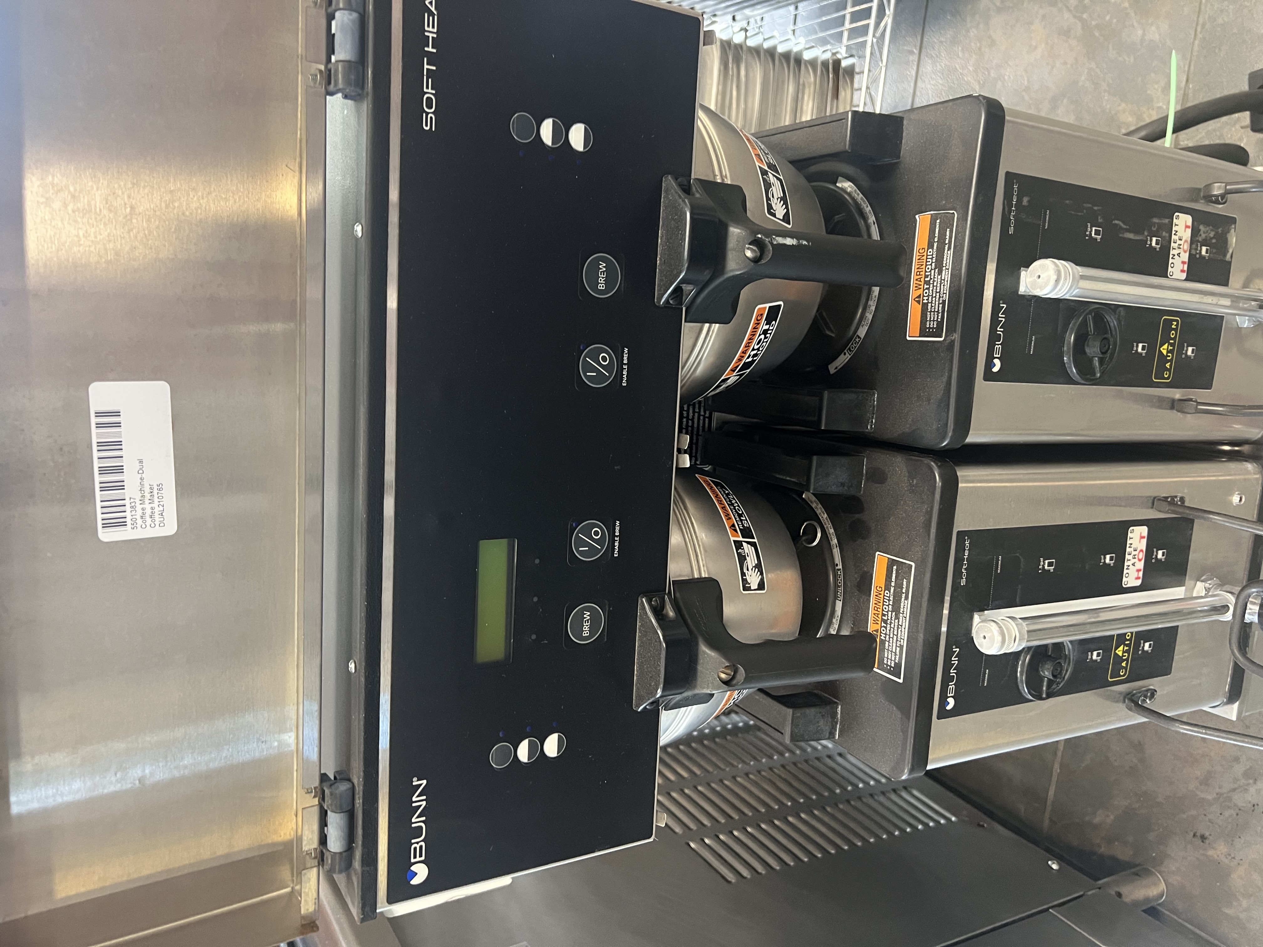 Used Bunn SoftHeat® Dual Coffee Brewer Commercial Coffee Machine – Dual Brewing System – Tested & Working