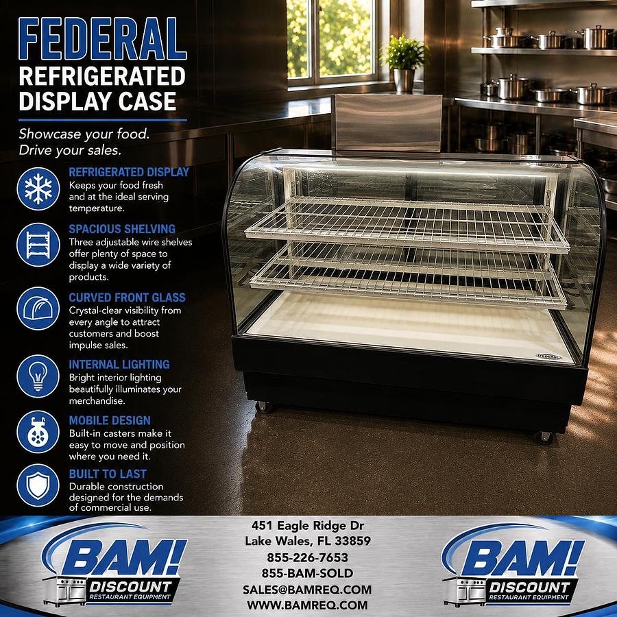 Refurbished Federal Commercial Refrigerated Display Case