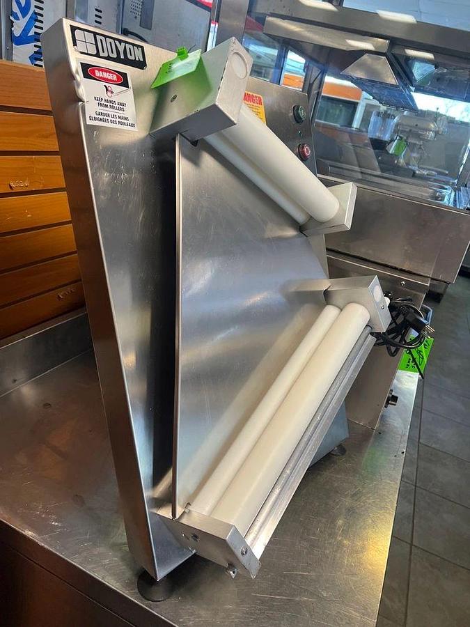 Used NEW ITEMS🚨 Used: Doyon DL18DP Dough Sheeter w/ 2 Rollers for Sheets Up To 17” W, 120vNEW ITEMS🚨 Used: Doyon DL18DP Dough Sheeter w/ 2 Rollers for Sheets Up To 17” W, 120v