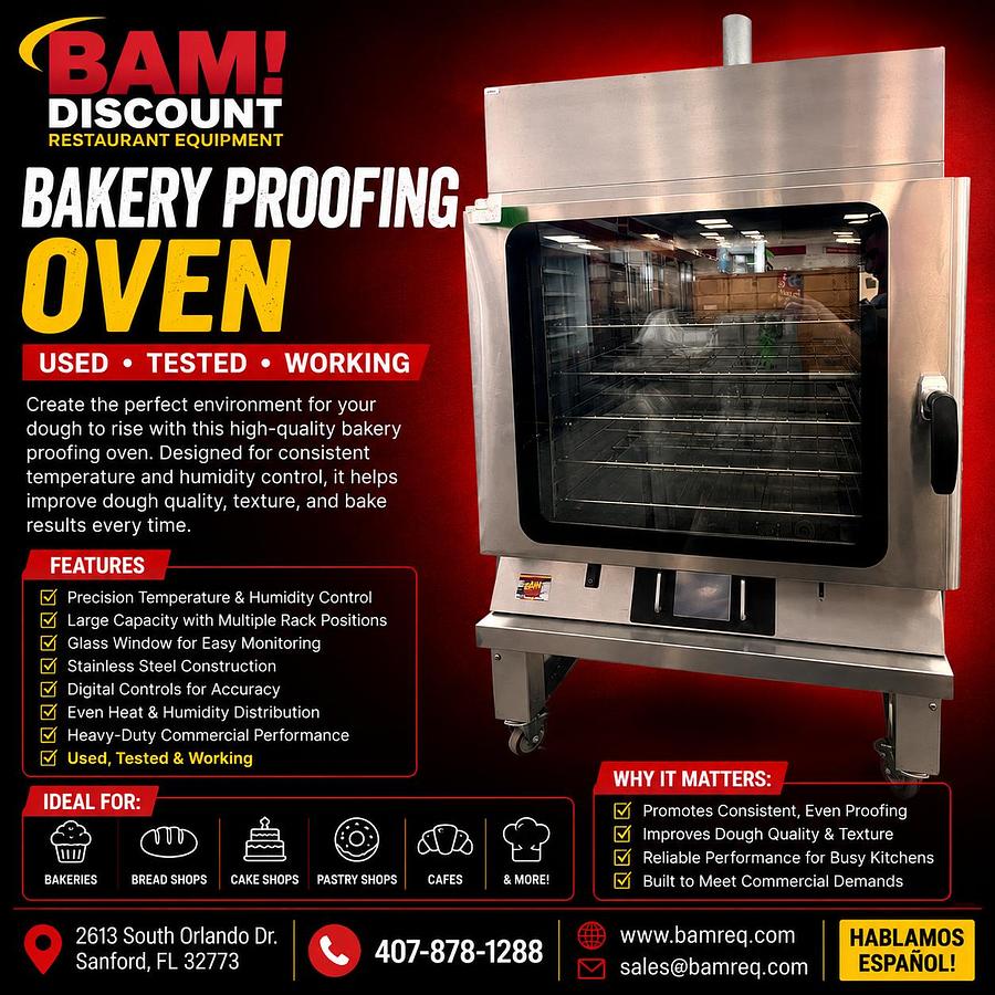 Used Commercial Bakery Proofing Oven Stainless Steel Dough Proofer Tested