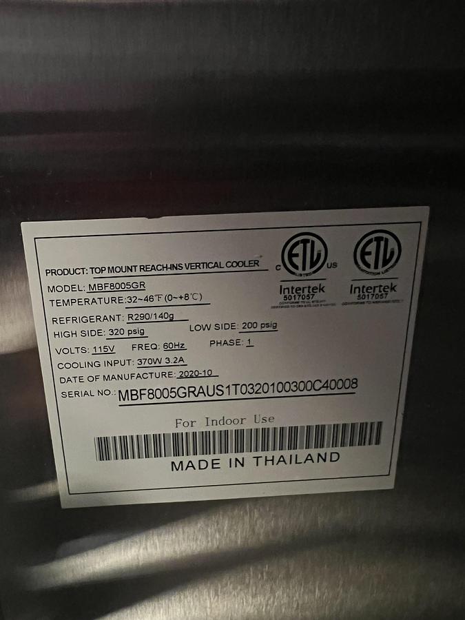 Refurbished Atosa 2 Door Commercial Reach-In Refrigerator Stainless Steel – 4 Available