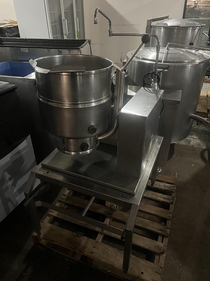 Refurbished Groen 40 Qt Natural Gas Tilting Steam Jacketed Kettle Commercial Restaurant