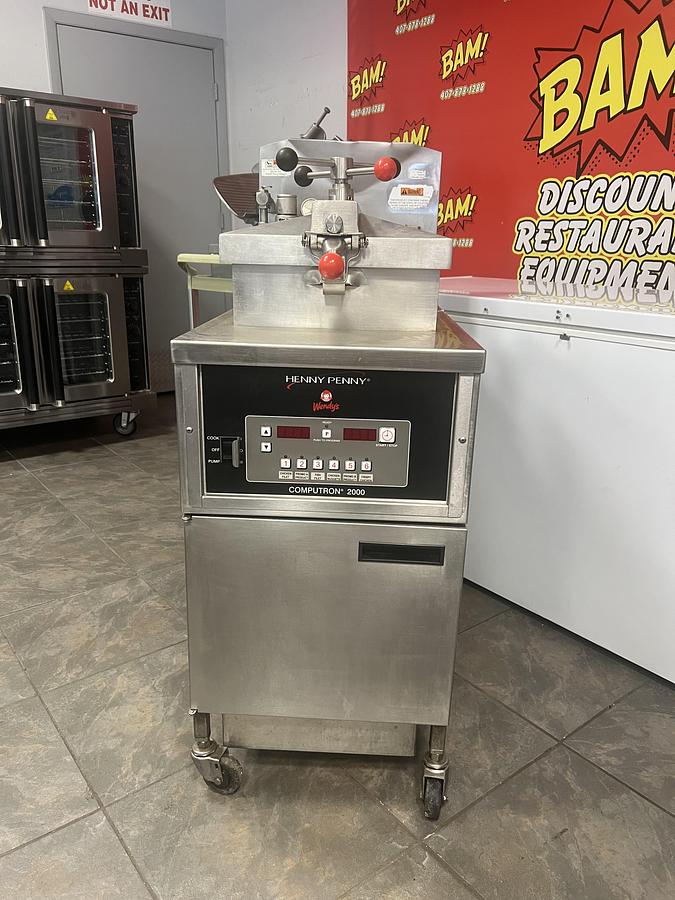 Used Henny Penny Computron 2000 Pressure Fryer – Commercial Chicken Fryer – Tested Working